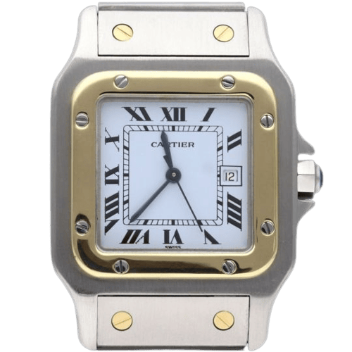 Montre Cartier Santos - Montre en or jaune et acier 58 Facettes MT46751