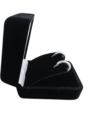 Boucles d'oreilles Boucles d'oreilles créoles en or blanc 18 carats 58 Facettes N57