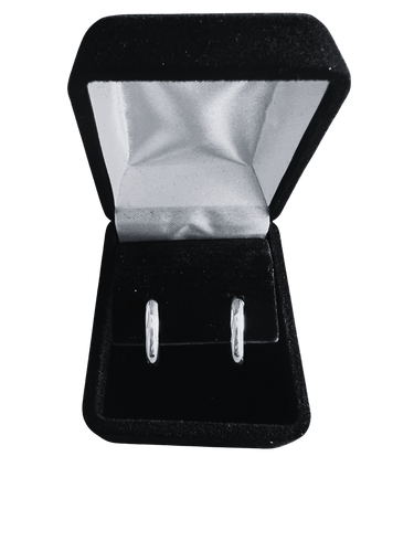 Boucles d'oreilles Boucles d'oreilles créoles en or blanc 18 carats 58 Facettes N57