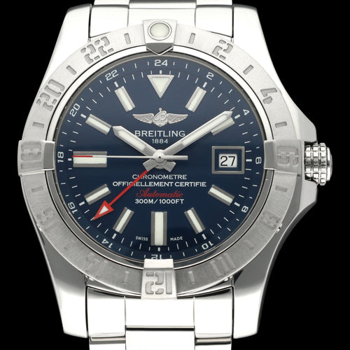 Montre Breitling Avenger II GMT - Montre en acier 58 Facettes BTL/AVG/062