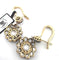 Boucles d'oreilles Boucles d'oreilles en or jaune 18 kt, argent et diamants taille rose 58 Facettes 299/26 F 190/26