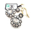 Boucles d'oreilles Boucles d'oreilles en or jaune 18 kt, argent et diamants taille rose 58 Facettes 299/26 F 190/26