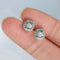 Boucles d'oreilles Embrace - Boucles d'oreilles halo en or blanc 18K et diamants 58 Facettes GER1353WG