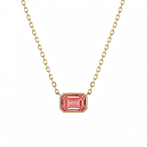 Collier Aitches Love More - Collier en or 18K et saphir padparadscha 58 Facettes GPD1015PP