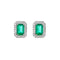 Boucles d'oreilles AITCHES - Boucles d'oreilles en or blanc, émeraudes et diamants 58 Facettes GER1319WG