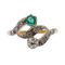 Bague 51.5 Bague tourbillon antique en or 18k, émeraude et diamants 58 Facettes A07258