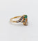 Bague 51.5 Bague tourbillon antique en or 18k, émeraude et diamants 58 Facettes A07258