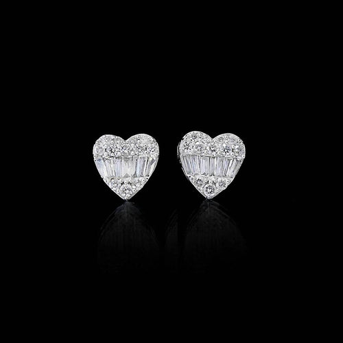 Boucles d'oreilles AITCHES Heart to Have - Boucles d'oreilles en or blanc et diamants 58 Facettes GER1030WG