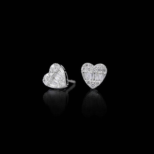 Boucles d'oreilles AITCHES Heart to Have - Boucles d'oreilles en or blanc et diamants 58 Facettes GER1030WG