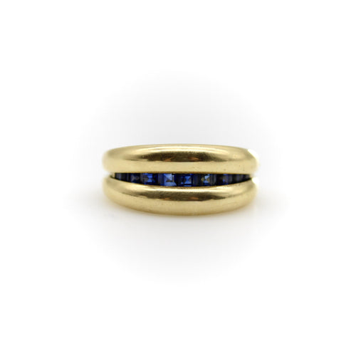 Bague 54 MC Paris - Bague en or 18k et saphirs 58 Facettes A2009C