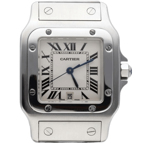 Montre Cartier Santos Galbée - Montre en acier 58 Facettes MT46772