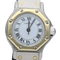 Montre Cartier Santos - Montre ronde octogonale en or jaune et acier 58 Facettes MT46783