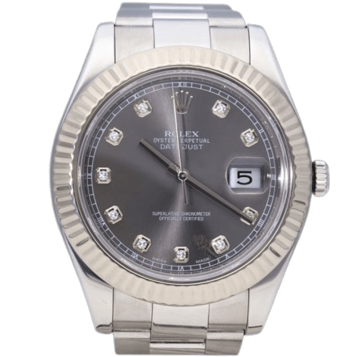 Montre Rolex Datejust 41 - Montre en acier et or blanc 58 Facettes MT46706
