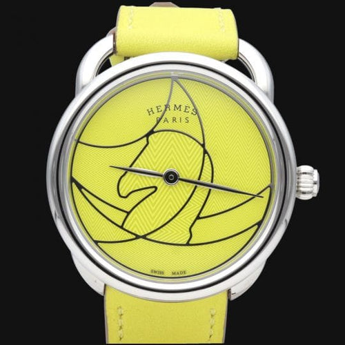 Montre Hermès Arceau - Montre en acier 58 Facettes MT46091