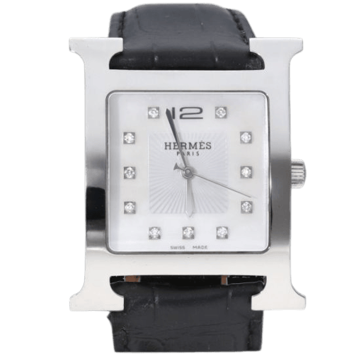 Montre Hermès Heure H - Montre en acier 58 Facettes MT46105