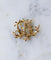 Boucles d'oreilles Hermès - Broche clip Feuillage en or jaune 58 Facettes