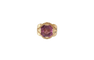 Bague 54 Bague cocktail - Tourmaline rose en or jaune 58 Facettes