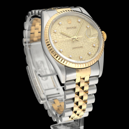 Montre Rolex Datejust - Montre automatique 16233G or/acier, 1994 58 Facettes