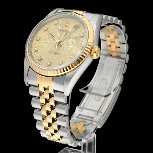 Montre Rolex Datejust - Montre automatique 16233G or/acier, 1994 58 Facettes