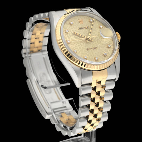 Montre Rolex Datejust - Montre automatique 16233G or/acier, 1994 58 Facettes