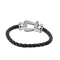 Bracelet FRED Force 10 - Bracelet en or blanc et diamants noirs 58 Facettes 284