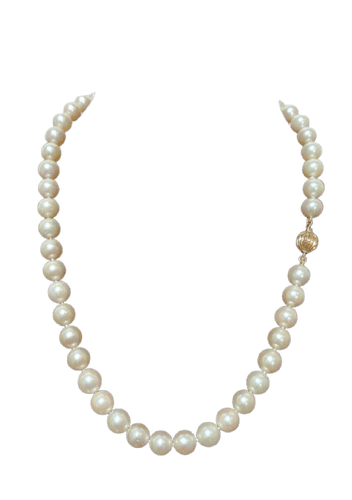 Collier Collier choker - 49 perles Akoya et fermoir en or jaune 18K 58 Facettes 944