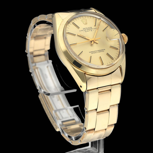 Montre Rolex Oyster Perpetual Date - Montre automatique en or plaqué 58 Facettes ROL/OPD/280
