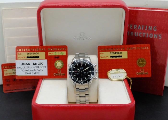 Montre Omega Seamaster - Montre Diver 300 M 2594.50 58 Facettes OMG/SEA/301
