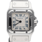 Montre Cartier Santos Galbée - Montre PM en acier 58 Facettes MT46676