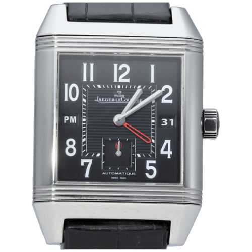 Montre Jaeger-LeCoultre Reverso Squadra Hometime - Montre en acier 58 Facettes MT46825