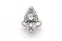 Bague 52 Bague marquise années 70 en or blanc 18 carats et diamants 58 Facettes 23796