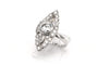 Bague 52 Bague marquise années 70 en or blanc 18 carats et diamants 58 Facettes 23796