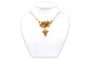 Collier Napoléon III - Collier en or jaune, turquoises et perles 58 Facettes B878