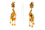 Boucles d'oreilles Napoléon III - Boucles d'oreilles en or jaune et turquoises 58 Facettes B879
