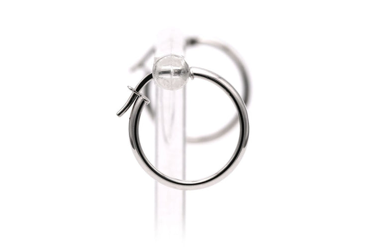 Boucles d'oreilles Boucles d'oreilles contemporaines en or blanc 18 carats 58 Facettes B880