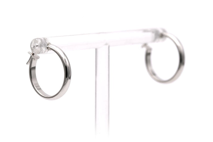 Boucles d'oreilles Boucles d'oreilles contemporaines en or blanc 18 carats 58 Facettes B880