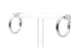 Boucles d'oreilles Boucles d'oreilles contemporaines en or blanc 18 carats 58 Facettes B880