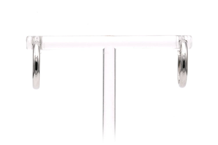 Boucles d'oreilles Boucles d'oreilles contemporaines en or blanc 18 carats 58 Facettes B880