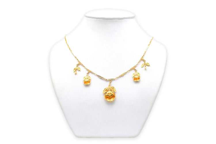 Collier Art Nouveau - Collier en or jaune 18 carats et perles 58 Facettes 23794
