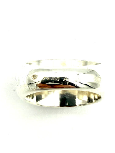 Bague 52 Hermès Clou de selle - Bague en argent et or jaune 58 Facettes HERMES BG