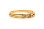 Bague 52 Bague contemporaine en or jaune 18 carats et diamants 58 Facettes 23829