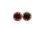 Boucles d'oreilles Boucles d'oreilles en or rose avec tourmalines et diamants 58 Facettes 12189