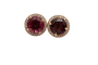 Boucles d'oreilles Boucles d'oreilles en or rose avec tourmalines et diamants 58 Facettes 12189