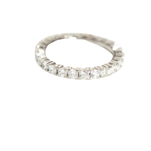 Bague 53 Eternity - Bague en or blanc et diamants 58 Facettes