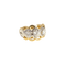 Bague 52 Bague en or jaune et blanc avec diamants 58 Facettes