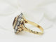 Bague 52.5 Bague entourage ancienne en or jaune, topaze et diamants 58 Facettes 33282