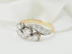 Bague 54 Bague ancienne Art nouveau en or bicolore 18 ct et diamants 58 Facettes 33322