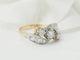 Bague 54 Bague ancienne Art nouveau en or bicolore 18 ct et diamants 58 Facettes 33322