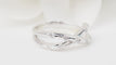 Bague 50 Bague croisée en or blanc et diamants 58 Facettes 30472