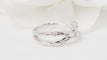 Bague 50 Bague croisée en or blanc et diamants 58 Facettes 30472